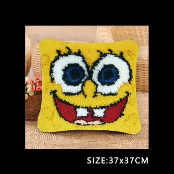 

DIY Latch Hook Kits Cartoon Cushion Carpet Unfinished Canvas Rugs Mat Adults Kids Baby Cute Gift Rug Pillowcase Crocheting