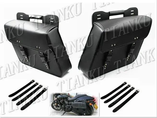 leather side bags for motorcycle