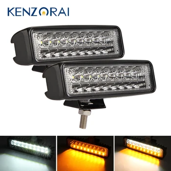 

6" 60W LED Bar Car LED Light 6000K 3000K Work Light for Offroad Trucks Boat Trailer Tractor 4x4 4WD ATV Car Extra Driving Light