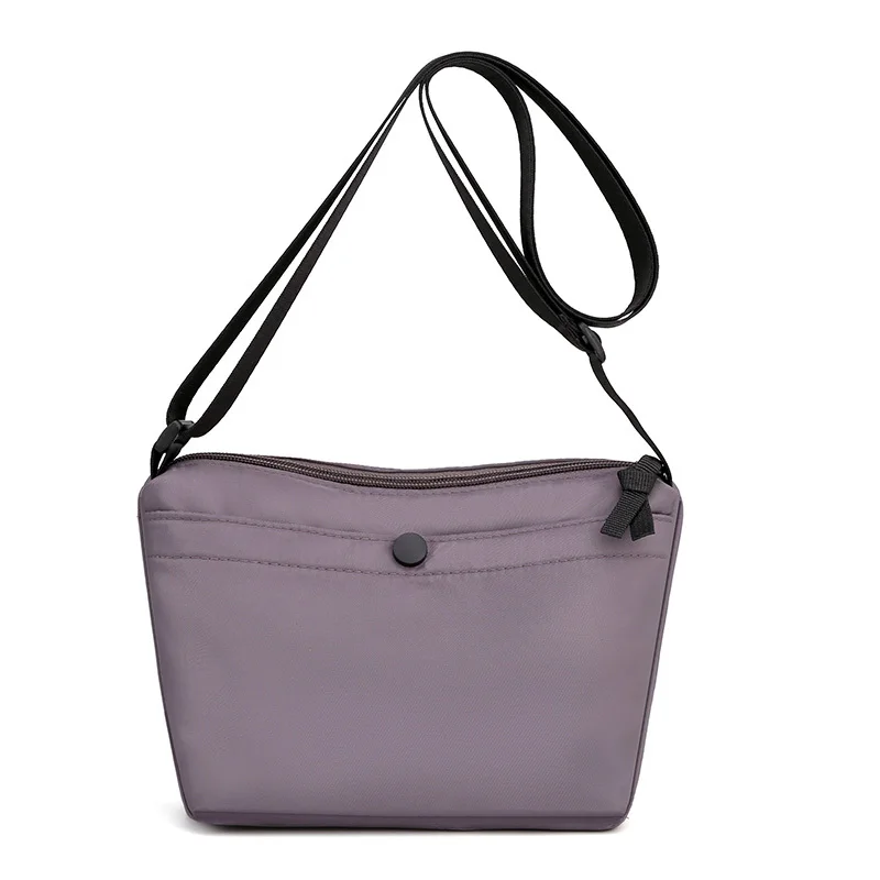 Nylon Shoulder Bag For Women 2021 Casual Small Waterproof Crossbody Bag Solid Color Soft Zipper Summer Coin Purse And Handbags 