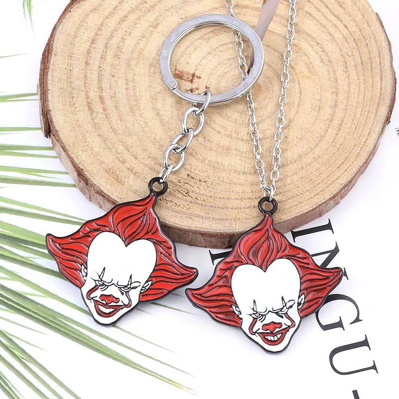 SG Новая пленка Stephen King's IT брелок Pennywise фигурка значок булавка брелок для женщин мужчин фанатов Хэллоуин косплей ювелирные изделия подарок