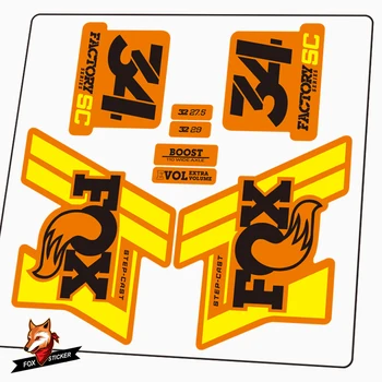 

Bicycle Fork Sticker MTB Suspension Fork Decals for 2020 FOX 34 SC factory step-cast