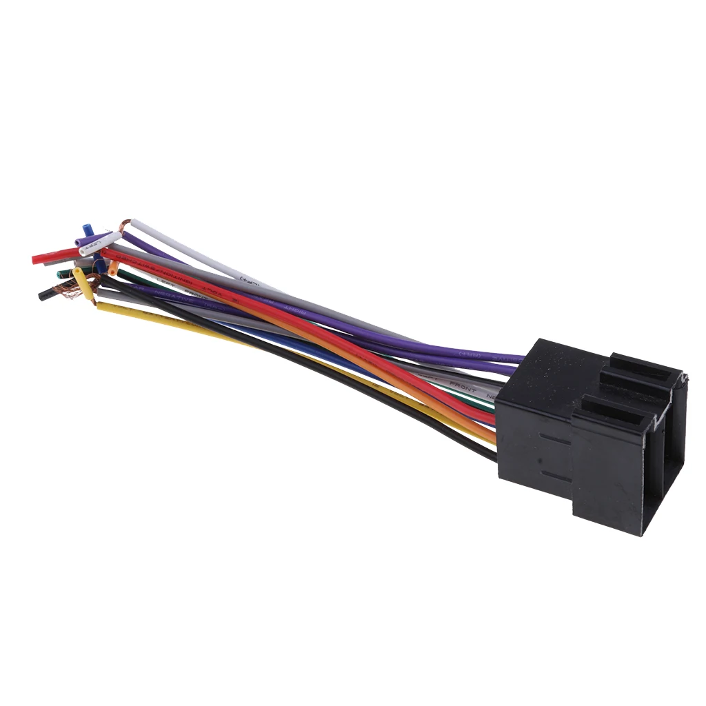 1 Pcs Universal ISO Car Radio Adapter Female Socket Stereo Wire Harness Connector For 1986 & Up Select Vw Vehicles