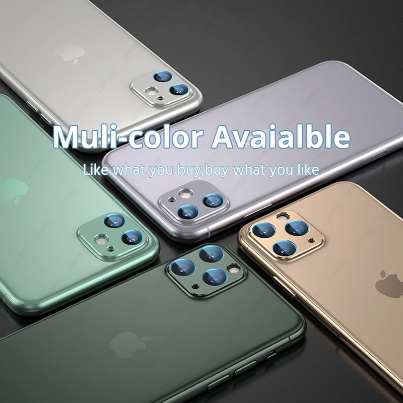 Для iPhone 11 12 Pro XS MAX защитное кольцо из закаленного стекла с металлическим задним