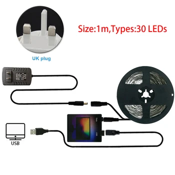 

Screen Monitor Dream Color Ambient Adhesive Flexible Durable LED Strip Light Kit RGB USB TV Back For Desktop PC WS2812 Computer