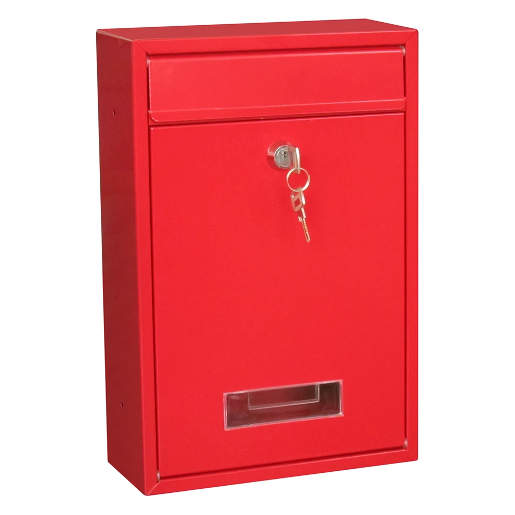 Садовый Запираемый Настенный подвесной Железный почтовый ящик для писем с ключом, пароль, почтовый ящик, газета, коробка для улицы, Настенная коробка