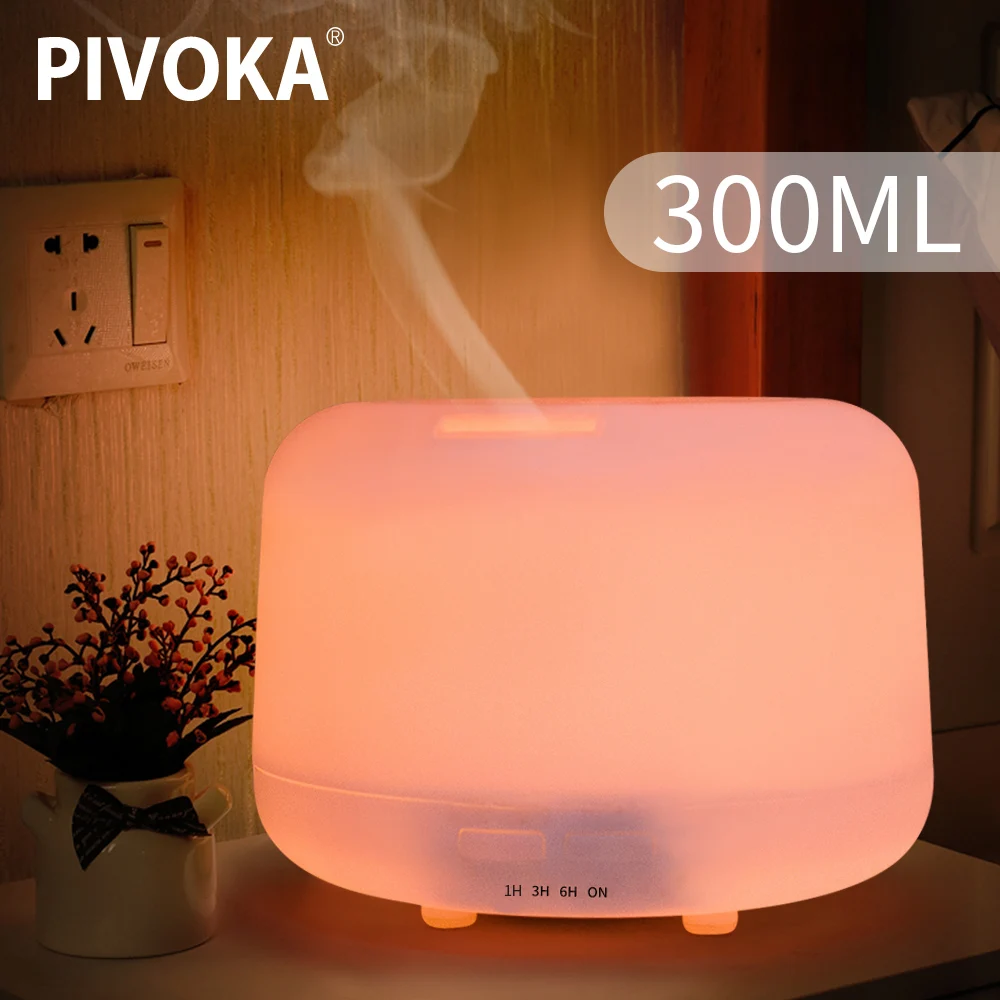 PIVOKA 300 мл ультразвуковой увлажнитель воздуха для ароматерапии диффузор эфирного