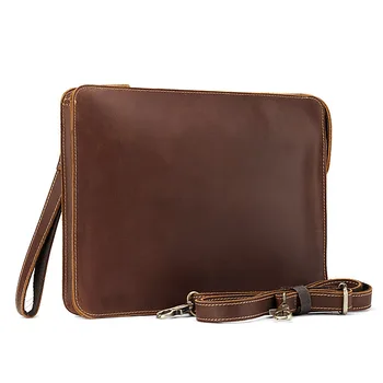

New Leather Men's Bag Business Envelope Bag Messenger Shoulder Bag
