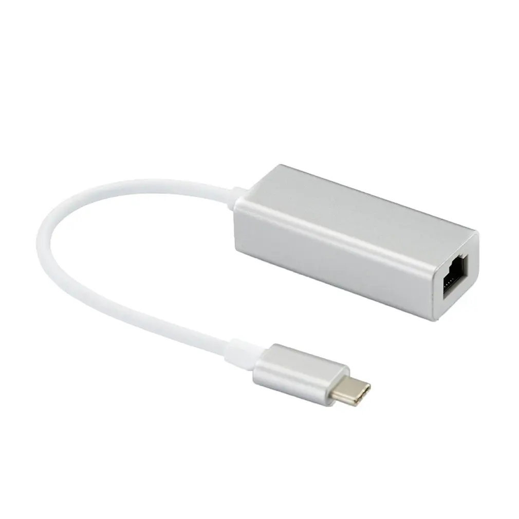 Тип с разъемами типа C и Rj45 сети Порты и разъёмы Usb3.1 Тип-C 100 м Проводная сетевая карта сетевого адаптера ноутбука компьютера Тип-C Ethernet-адаптер
