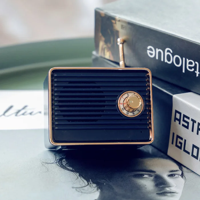 Портативный bluetooth-динамик Ретро Мини Портативный беспроводной bluetooth-колонка USB/TF карта музыкальный плеер HIFI сабвуфер динамик