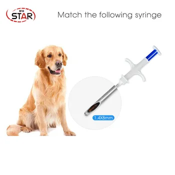 

Free shipping 60pcs 134.2khz Rfid Glass Tag 2*12mm Cat Dog Microchip Iso11784/5 FDX-B For Animal Management