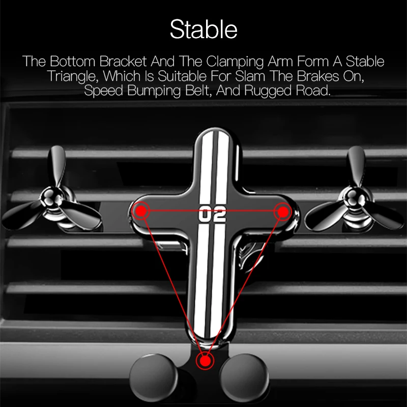 Гравитационный Автомобильный держатель для телефона с креплением на вентиляционное отверстие без магнитного крепления для мобильного телефона креативный Универсальный держатель для телефона gps подставка для iphone Xiaomi