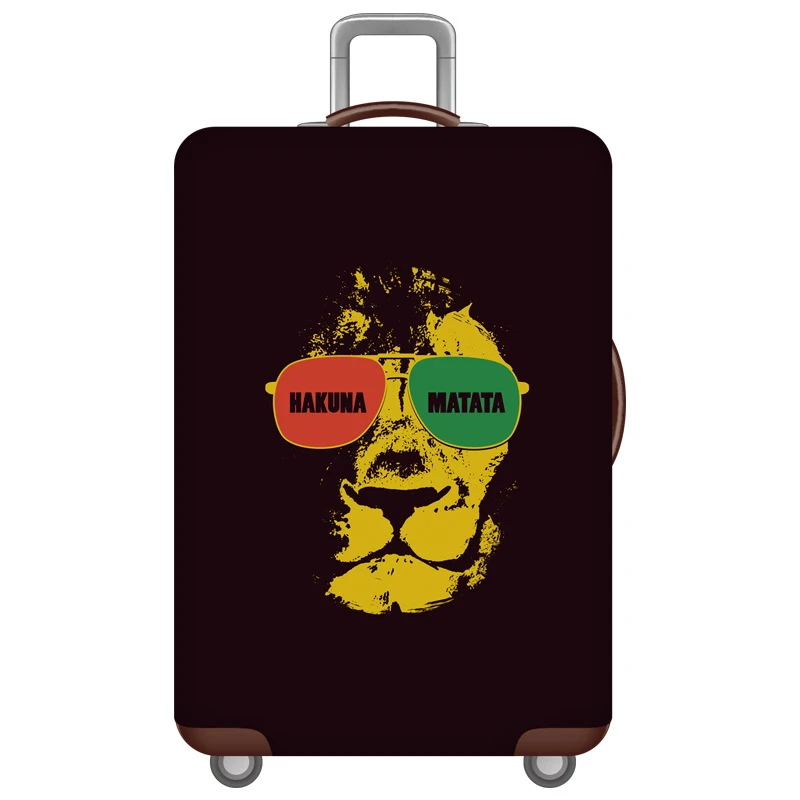 06 Luggage cover Rock style Чехол для багажа эластичный уплотненный дорожный багажный Защитный чехол Чехол для чемодана 18-32 дюймов аксессуары для путешествий - Цвет: 06 Luggage cover