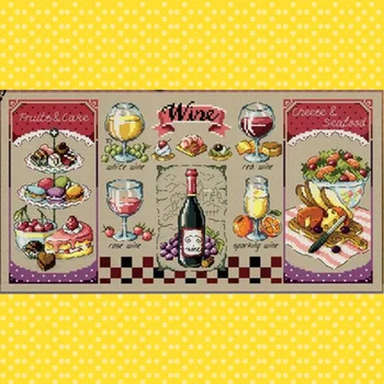 

G120 Stich Cross Stitch Kits Craft Packages Cotton Fabric Floss Counted New Designs Needlework Embroidery Cross-Stitching