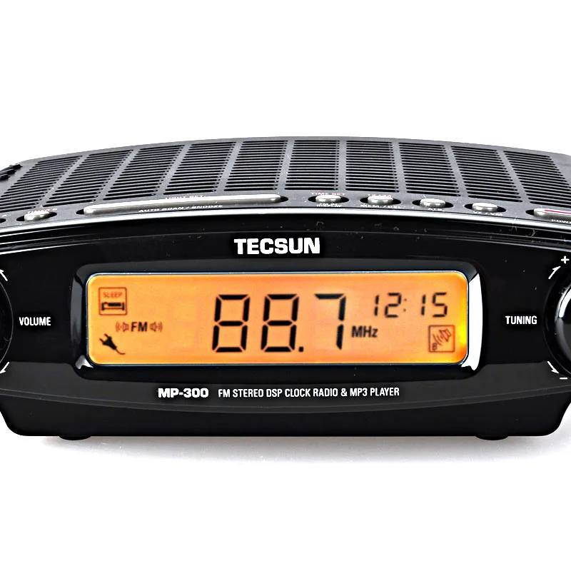 Портативный радиоприемник Tecsun MP300 черный стереозвук с FM радио USB mp3 плеером