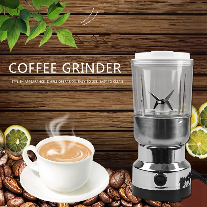 Coffee Grinder Portable Intelligent Electric Herbs Spices Nuts Grains Coffee Bean Grinding Machine For Household Kitchen Tool Eu