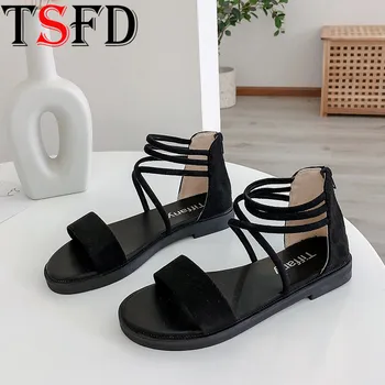 

Hollow Out Women Shoes Hemp Rope Woman Sandals Slip on Womens Sandals 2020 Gladiator Sandals Open Toe Women's Low Heel Shoes J4