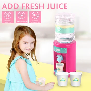 

3-6 Years Children Water Dispenser Interesting Electric Lighting Kitchen Play House Toys Without battery For Kids Best Gift