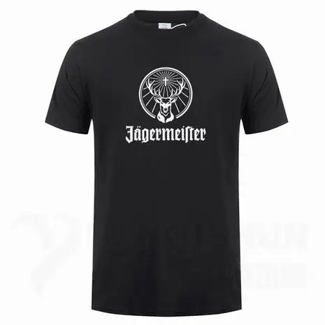 Мужская футболка с логотипом Jagermeister Music Tour, высокое качество, модная эксклюзивная футболка из хлопка, 16 цветов, унисекс, уличная одежда, Harajuku
