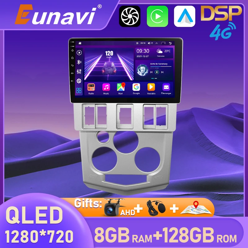 Eunavi 4g Qled Android Auto Player For For Renault Logan L90 20042009