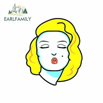 

EARLFAMILY 13cm x 11.1cm For Ma Yilian Monroe Funny Car Stickers Fashion Occlusion Scratch Bumper Window Stickers Waterproof