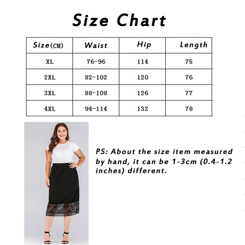 Женская кружевная юбка размера плюс XL-4XL, модная однотонная Повседневная фатиновая юбка в сеточку, элегантная эластичная юбка, популярная летняя Осенняя женская одежда
