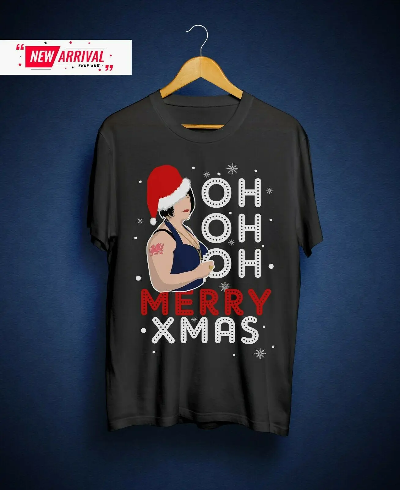 Gavin& Stacy Nessa Oh Merry Christmas футболка унисекс для детей и взрослых - Цвет: 1