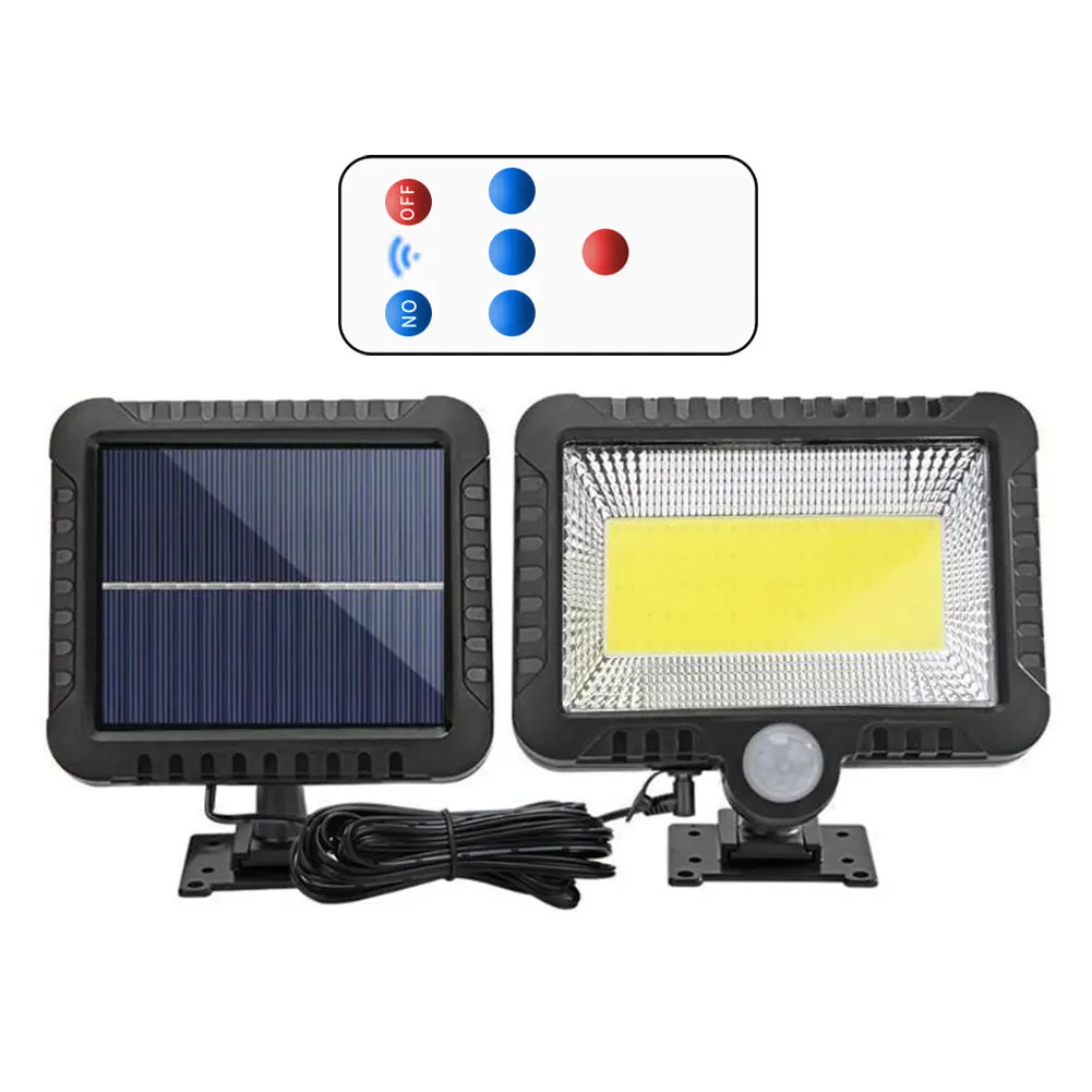 Solar de Led para Áreas Externas com Controle Jardim com Sensor de Movimento Modos à Prova D'água para Decoração de Garagem Remoto Luz 3 13 com controle remoto, jardim, com sensor de