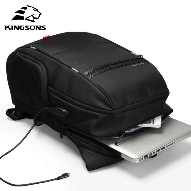Kingsons мужской женский модный рюкзак 13 15 17 дюймов рюкзак для ноутбука 20-35 литров водонепроницаемый рюкзак для путешествий Студенческая школьная сумка