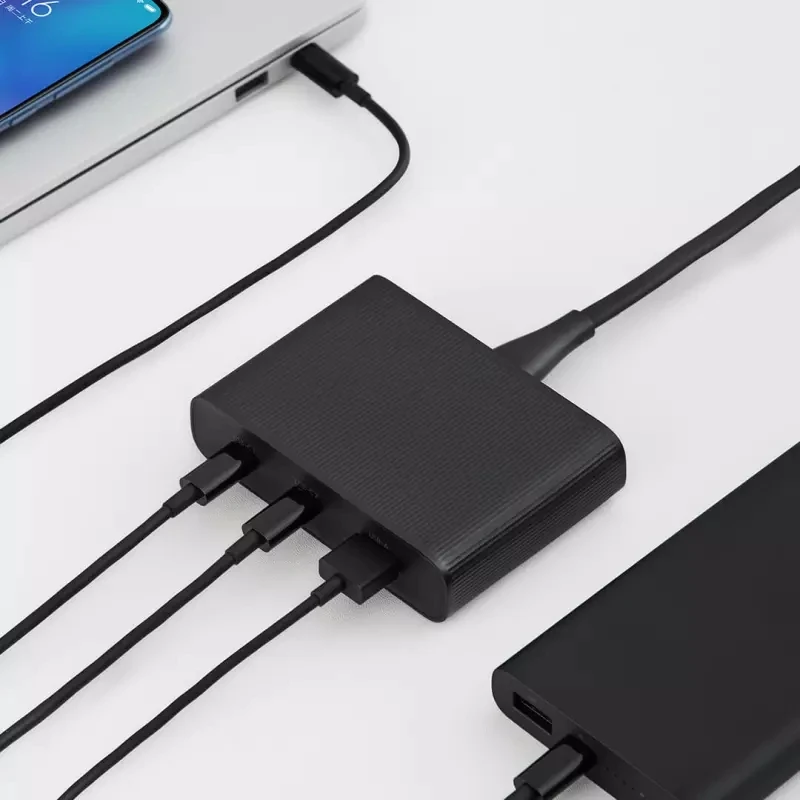 Оригинальное настольное зарядное устройство Xiaomi ZMI 65 Вт 3 порта PD3.0 USB 2C1A для Android iOS переключатель PD 3,0 QC умный выход Макс Solo c1-65w c2-1