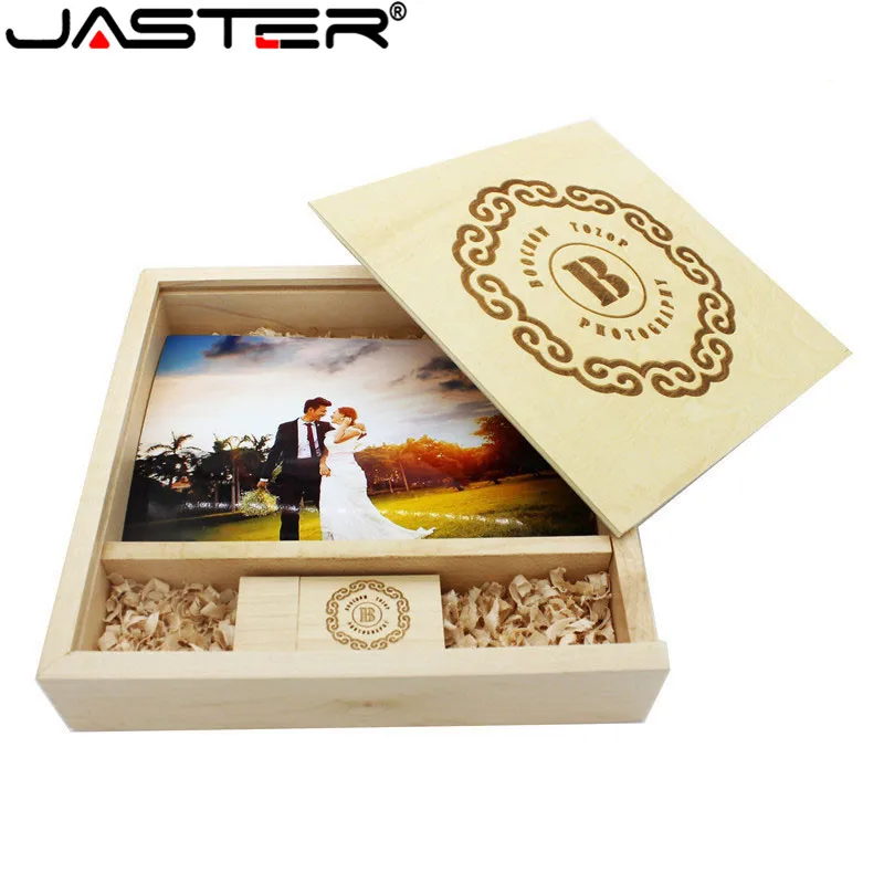 Деревянный USB флеш накопитель JASTER 2 0 с логотипом сделай сам на заказ кленовый