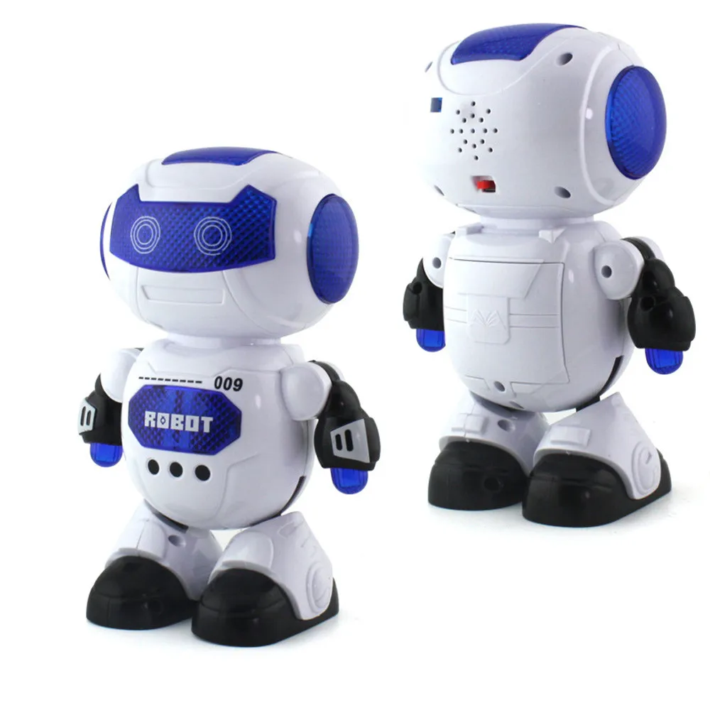 Electronic Dancing Robot With Musical& Lighting Robot Fun Learning Toys For Kid RC Robot Interactive Lighting Dancing Toys Gift