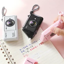 Bande correctrice créative pour appareil photo, bande correctrice Portable et remplaçable, autocollants correcteurs cadeaux, fournitures scolaires et de bureau, 3 pièces