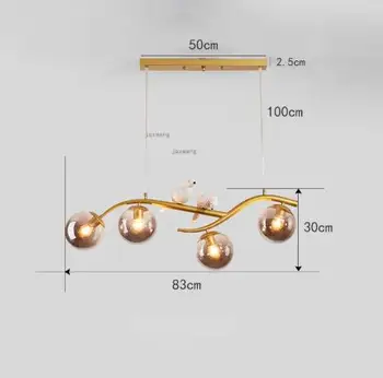 

Nordic Luster Luxury Pendant Lamp Modern LED Glass Loft Chandeliers Bird Decor Chandelier Lighting Living Room Luminaires