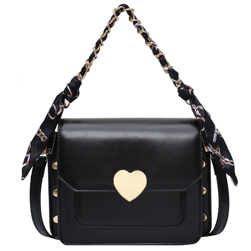 

191222 iVog New Arrival Everyday Female Small Crossbody Shoulder Handbag Red Black Chain Fashion Hand Bags for Women 2019