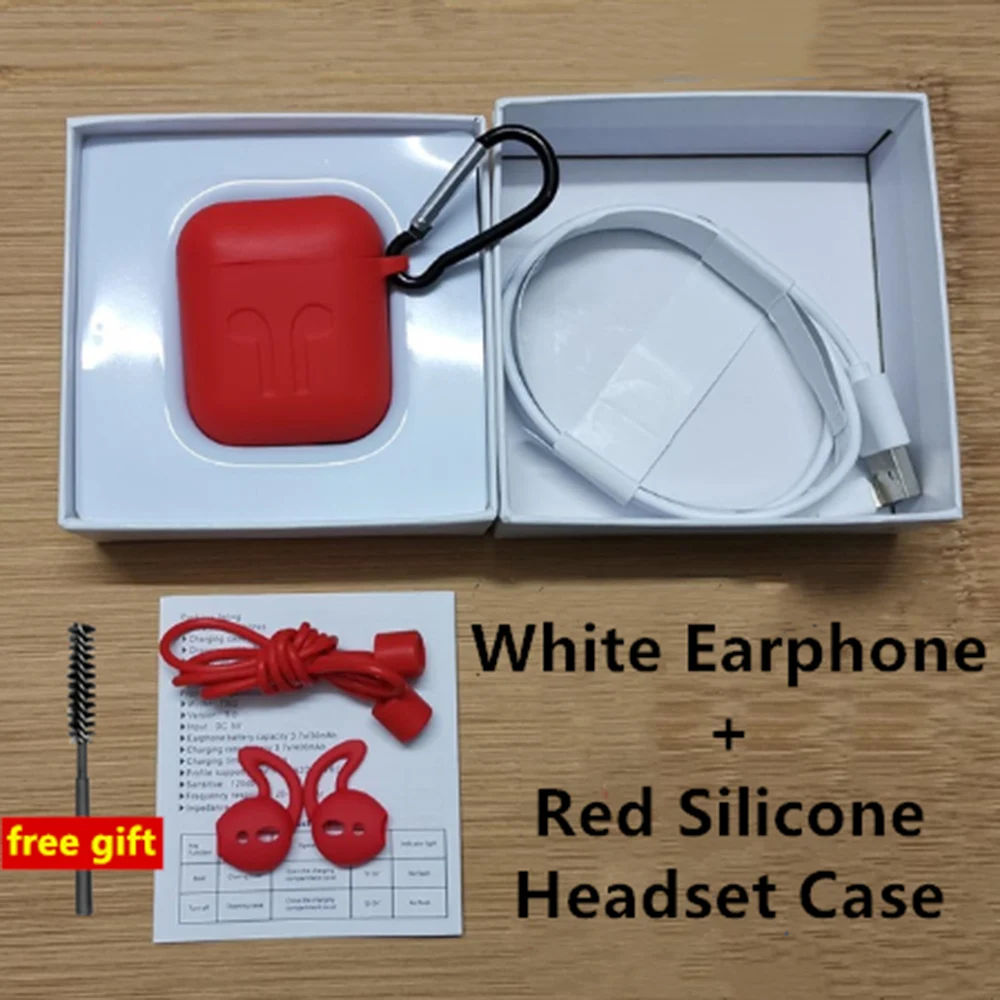 white-red case I30000 TWS Привет Siri 2nd AI Голосовое управление Bluetooth наушники в ухо Смарт сенсор pk i80 i200 i9000 i50000 i90000 Pro i100000 tws - Цвет: white-red case