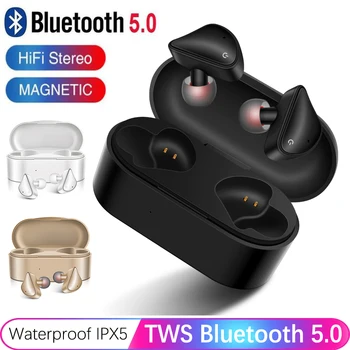 

TWS Wireless Earphones Bluetooth 5.0 Wireless Earphone 3D Stereo Sound Sport Waterproof Earbuds Headset with mic for Xiaomi