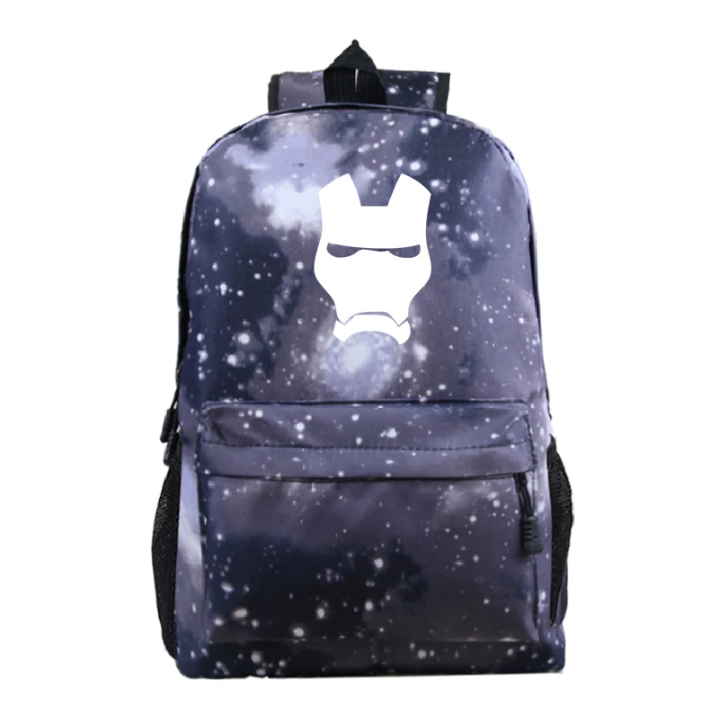 7 Marvel комикс супергерой рюкзак Железный человек Mochila печать обратно в школу сумка для подростков нейлоновый мешок рюкзак - Цвет: 7