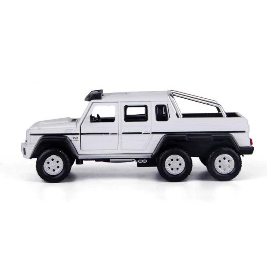 1:32 Масштаб колеса литой автомобиль benz brab g63 6x6 пикап металлическая модель
