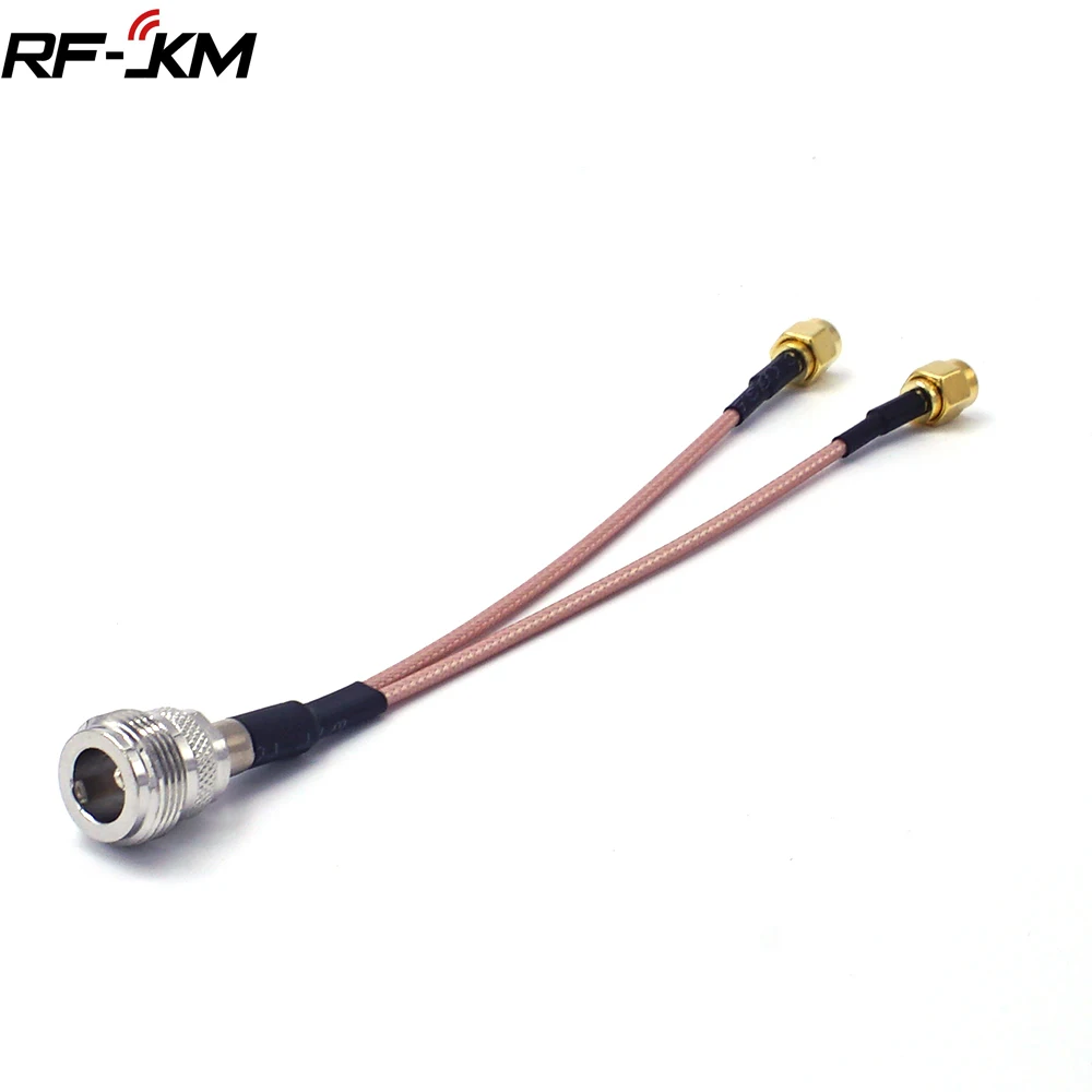 

Переборка N с внутренней резьбой на штекер 2 * SMA кабель RG316 Pigtail RF, коаксиальный кабель, перемычка 15 см
