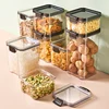 XiaoGui The Square Transparent Sealed Kitchen Storage Food Container Can Be Stacked With Snacks And Dried Fruit Storage Tank