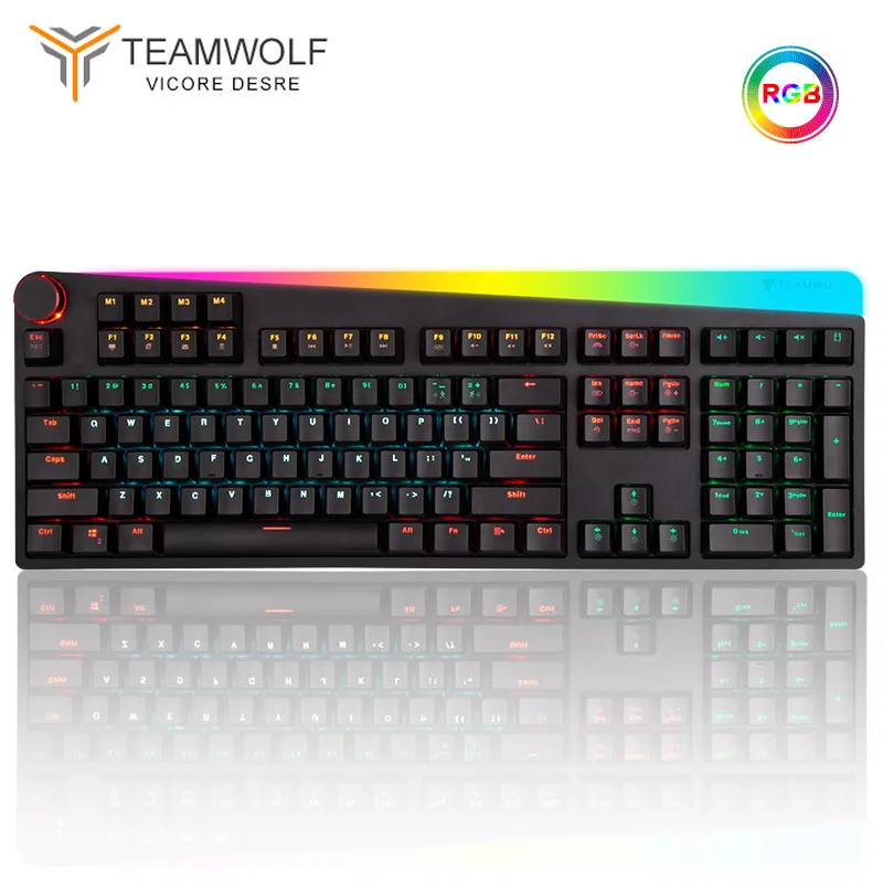 

Original authentic Gaming mechanical keyboard RGB backlit Anti-ghosting 112 keys wired Optical axis keyboard for Computer gamers