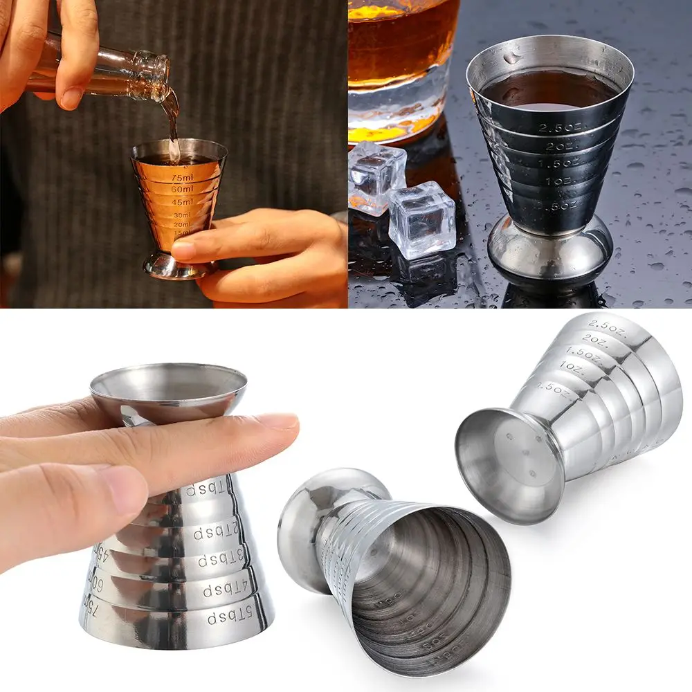 75ML 304 Stainless Steel Mixer Measuring Cup Cocktail Bar Supplies