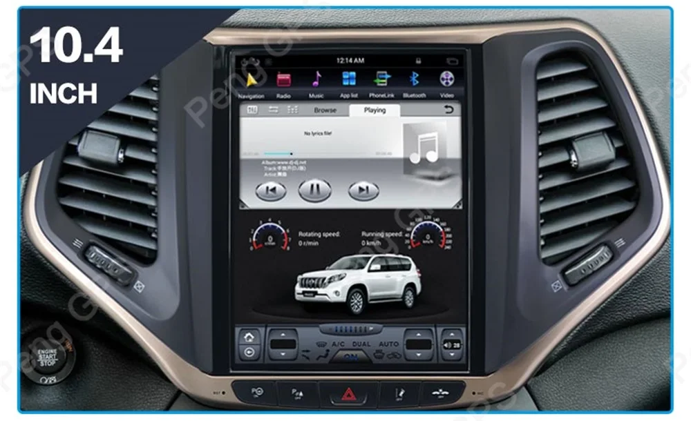 Sale 4G+64G Android 8.1 Tesla Vertical Screen GPS Navigation for Jeep Cherokee 2014-2019 Audio Player In-dash Carplay 1920*1080 Unit 9