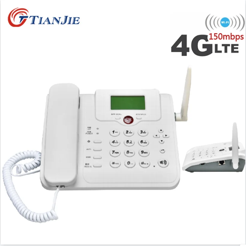 Tianjie Sans Fil Gsm Support Carte Sim Telephone Fixe Telephone Sans Fil Telephone Fixe Telephone Sans Fil Pour La Maison Bureau Entreprise Aliexpress