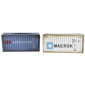 

2 Pcs Retro Creative Container Design Iron Tissue Box Home Car Napkin Paper Container Home Decor, Blue & White
