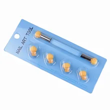 Натуральный Детокс jia bi акриловые балясины печатная печать Ручка Smudge напечатанная ручка Набор мини печатных инструментов Губка 4 шт изменение