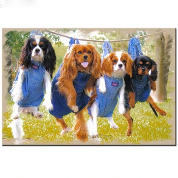 

5d diy diamond painting Cavalier King Charles Spaniel Dogs cross stitch mosaic diy square round diamond embroidery funny pet,