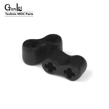 

20Pcs/lot Technic Axle Connector Double Flexible (Rubber) MOC Building Blocks Bricks Assembles Particles Compatible with 45590