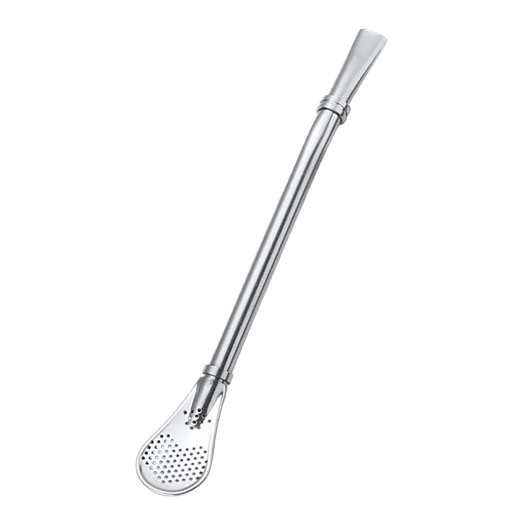 6 Colors Spoon Straw Tea Infuser Coffee Spoon Novelty Design for Bar, Milk Tea Shop, Home Kitchen, Coffee House 